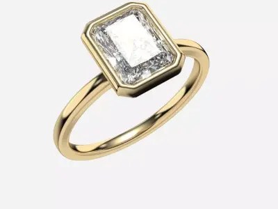 Bezal Set diamond Ring 3D print model