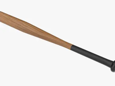 Baseball Bat Low-poly 3D model