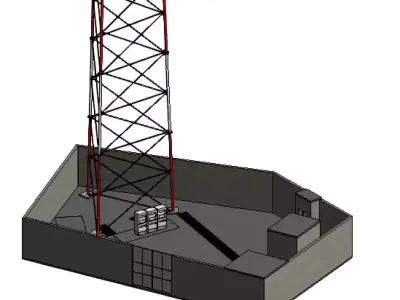 SITIO DE TELECOMUNICACIONES  3D model