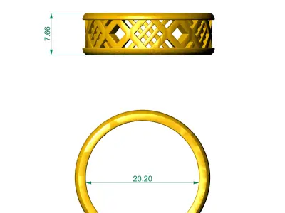 Ring man 3D print model