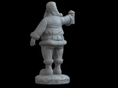 Stylized Santa Claus 2 3D print model