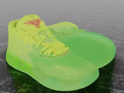 RICK AND MORTY X PUMA MB01 3D SHOES Low-poly 3D model