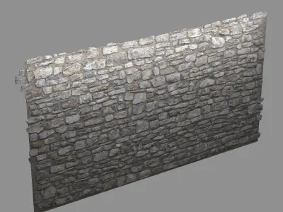 Masonry Stone Wall 2 Low-poly 3D model