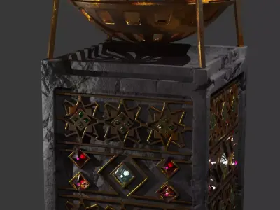 Dwarven Brazier 3D model