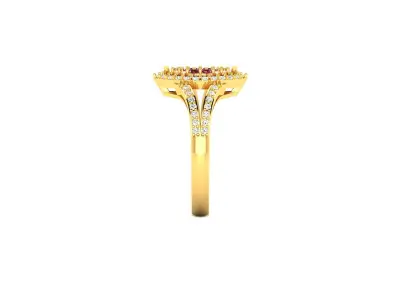 Solitaire Women Engagement Wedding Ring 3D print model