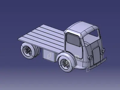 Old Truck Chassis  3D model