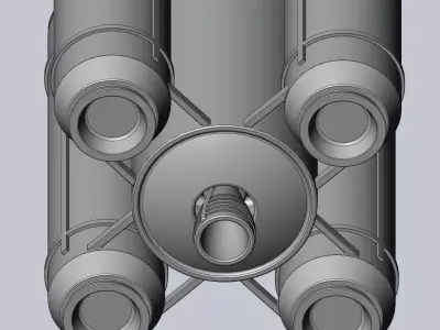 Ariane 6 Rocket - Detail Printable Scale Model 3D print model