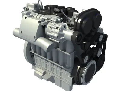 Car Engine 3D model 5