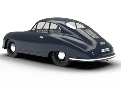 Porsche 356 2 Coupe 1948 3D model