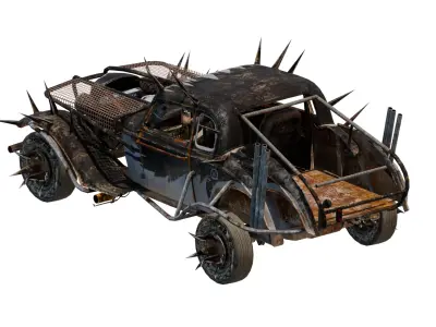 Post-Apocalyptic Mad Max style Buggy 3D model