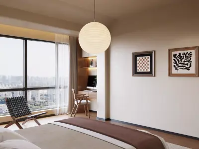 Master bedroom 3D model 3D model