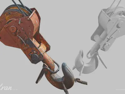 Kran Crane Scan 3D model