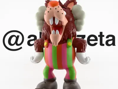 Kaws Frute Brute Textured Low-poly 3D model