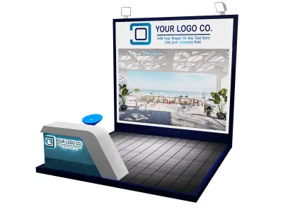 Booth Exhibition Stand a623f  3D model