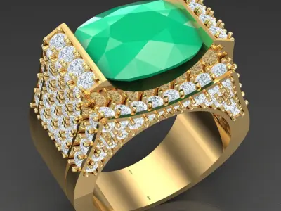 Luxury Men Rings Designs 6MR070 3D print model