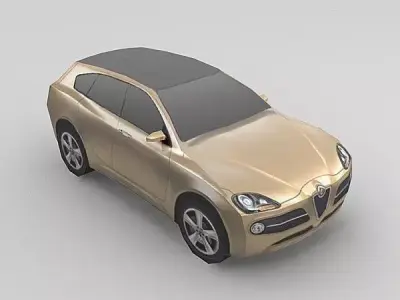 Alfa Romeo Kamal Low-poly 3D model