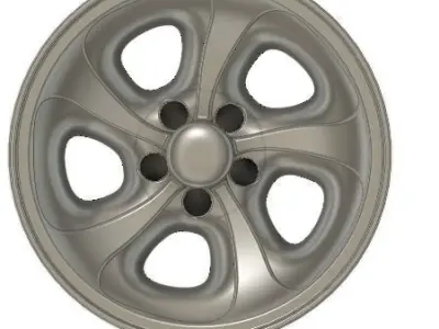 3d printable Chevy wheel 3D print model