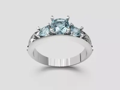 rings 3D print model shop