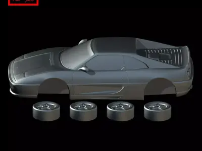 Ferrari F355 Berlinetta 1994 3D print model