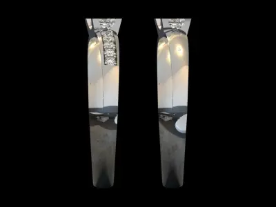 Luxury wedding ring w3 3D print model