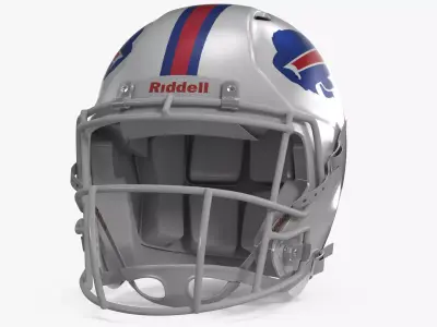 Buffalo Bills American Football Helmet 3D model