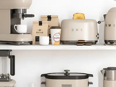 Kitchen appliances coffee maker 3D model