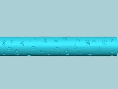 Texture Roll 72 Super Mario Negative - Fondant Decoration Maker 3D print model