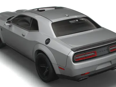 Dodge Challenger SRT Super Stock Black Package 2023 3D model