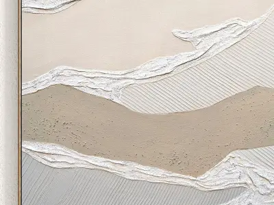 Plaster Two Photo Frame 295 Low-poly 3D model