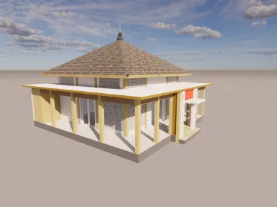 3D Model Mushola 3D model