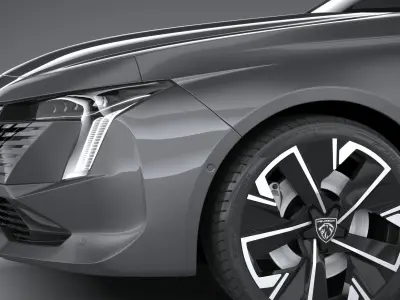 Peugeot 508 2023 3D model