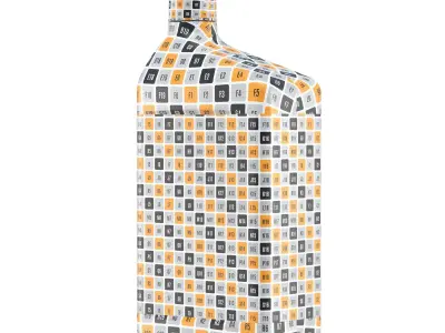 Motor Oil Bottle 32 oz 3D model