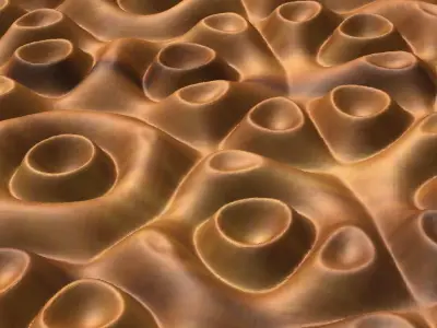 Wavy relief for CNC machining QC4 3D model