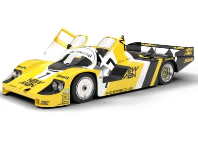 Pack Porsche 956 cars HQ interior