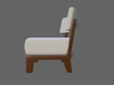 Upholstered Chair - Cadeira Low-poly 3D model