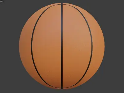 Basketball ball Low-poly 3D model