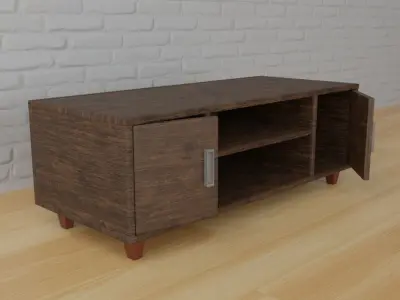 tv stand design 3D model