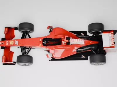 Ferrari F1 Car F60 2009 Season Free low-poly 3D model
