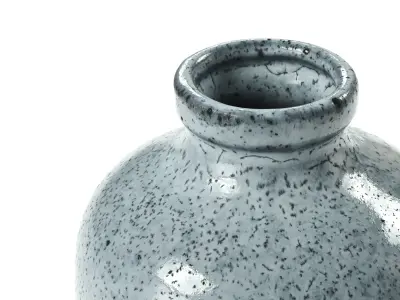 polypasta - hakoh vase granite 01 3D model