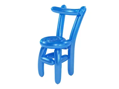 Balloon dining chair 3D model