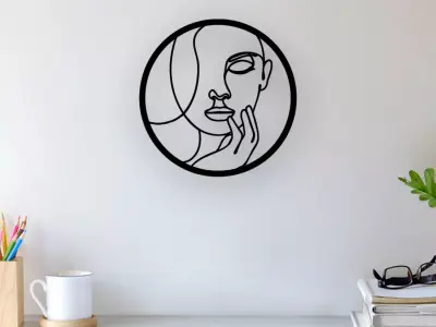 Woman Wall Art 3D print model order
