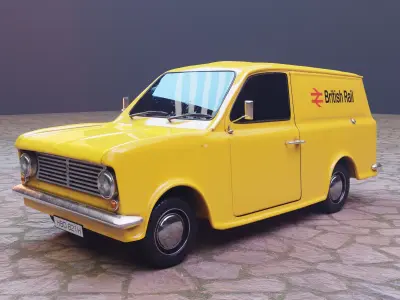 Bedford 1982 HA 110  Low-poly 3D model