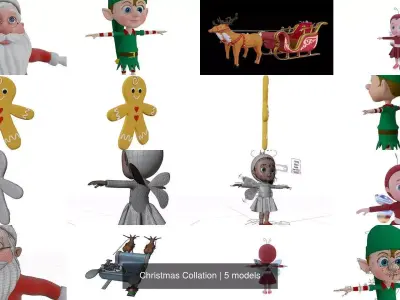 Christmas Collation 3D Model Collection