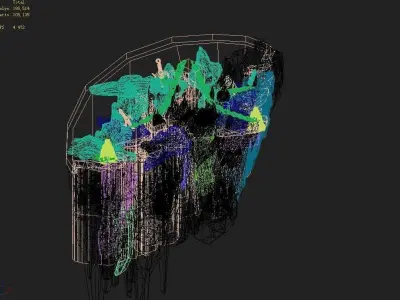 Stone Demon Cave - Stone Mountain 06 3D model