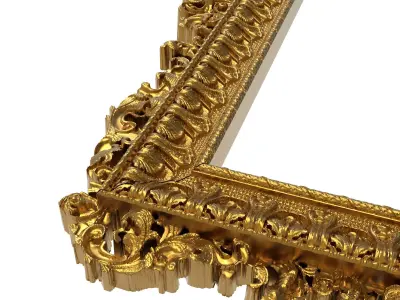 carved frame 3D model 30