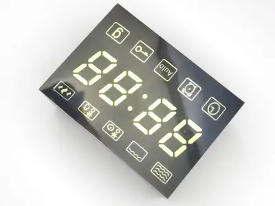 Microwave 7 Segmented LED 3D model