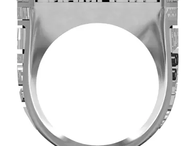 North Carolina Basketball Championship Ring 3D print model