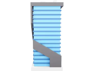 3D apartment or Condominium luxury building icon 3D model