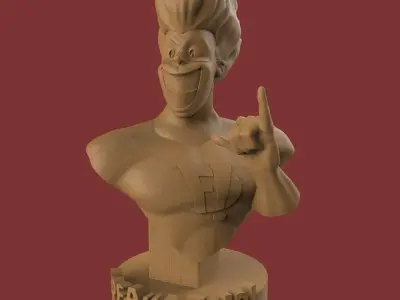Freakazoid bust 3D print model