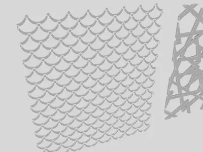 Classical Patterns Low-poly 3D model